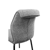 Kobi καρέκλα γκρι ανοιχτό μαύρο ματ 62.5x45.5x88cm