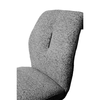 Kobi καρέκλα γκρι ανοιχτό μαύρο ματ 62.5x45.5x88cm