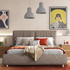 LINE L Κρεβάτι Ελληνικής Κατασκευής 220x184xH112cm (Για Στρώμα 160x200cm)