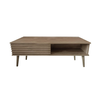 Kiros Coffee Table Natural with Drawer 119x59x41.5 cm