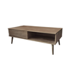 Kiros Coffee Table Natural with Drawer 119x59x41.5 cm