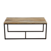 QUADRO COFFEE TABLE SET 3ΤΕΜ ΦΥΣΙΚΟ ΜΑΥΡΟ 110x60x45