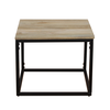 QUADRO COFFEE TABLE SET 3ΤΕΜ ΦΥΣΙΚΟ ΜΑΥΡΟ 110x60x45