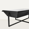 CHEOPS COFFEE TABLE ΜΑΥΡΟ 120x60x42cm