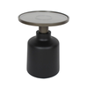 BOW SIDE TABLE ΜΑΥΡΟ BRONZE 45x45x55cm