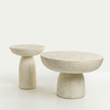 POROS SIDE TABLE BEIGE 40x40x46.3cm