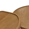 CUBIST SIDE TABLE SET 2ΤΕΜ ΦΥΣΙΚΟ 40x40x50cm