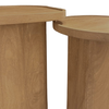 CUBIST SIDE TABLE SET 2ΤΕΜ ΦΥΣΙΚΟ 40x40x50cm