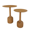 WABI SIDE TABLE SET 2ΤΕΜ ΦΥΣΙΚΟ 50x50x60cm