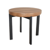 Bobba Side Table Sonoma Μαύρο 60x60x55cm