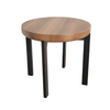 Bobba Side Table Sonoma Μαύρο 60x60x55cm