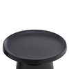Mousse coffee table set of 2 black matte 70x70x50 cm