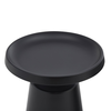 Mousse coffee table set of 2 black matte 70x70x50 cm
