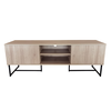 VERTICAL TV STAND 2ΠΟΡΤΕΣ 1ΡΑΦΙ ΦΥΣΙΚΟ 150x39x53