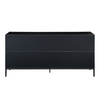 BLACKBIRD ΜΠΟΥΦΕΣ 2ΠΟΡΤΕΣ 3ΣΥΡΤΑΡΙΑ RIVIERA OAK ΜΑΥΡΟ 150x40x75.5cm