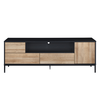 BLACKBIRD TV STAND RIVIERA OAK ΜΑΥΡΟ 160x40.5x58cm
