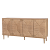 Sisal Sideboard 4 Doors Natural 160x39x78.5 cm