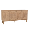 Sisal Sideboard 4 Doors Natural 160x39x78.5 cm