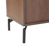 Tobac Furniture 4-Door Hard Walnut Cabinet 200x39x95 cm