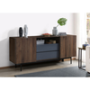 GROOVES ΜΠΟΥΦΕΣ 2ΠΟΡΤΕΣ 2ΣΥΡΤΑΡΙΑ ΚΑΡΥΔΙ ΓΚΡΙ 180x40x80