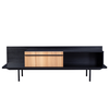 ORIGAMI TV STAND 1ΣΥΡΤΑΡΙ ΜΑΥΡΟ SONOMA 160x39.5x50