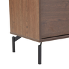 Tobac TV Stand 2πόρτες 1συρτάρι Καρυδί Σκούρο 180x39x62cm