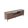 Tobac TV Stand 2πόρτες 1συρτάρι Καρυδί Σκούρο 180x39x62cm
