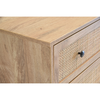 Ammos κομότα 3 συρτάρια φυσικό με rattan 90x39x79cm
