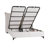 LONGWAVE ΚΡΕΒΑΤΙ ΜΕ ΑΠΟΘΗΚ. ΧΩΡΟ (ΓΙΑ ΣΤΡΩΜΑ 160x200cm) OFF WHITE 06-900 214x180x140