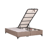 Interno Bed Base With Storage Space Grey Brown 160x200 cm