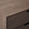 Melamine Metal Brown Chest of Drawers 6 Drawers 137x39x83 cm