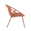 NADIN ΠΟΛΥΘΡΟΝΑ SET 2ΤΕΜ TERRACOTTA 80x61.5x73