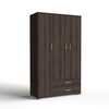 Three-leaf Wardrobe with 2 Drawers 111x48xH187cm