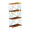 Ραφιέρα με 4 Ράφια και Σκελετό Χρωμίου 55x30xH105cm (Επιλογή Χρώματος)