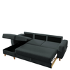 Καναπές Γωνιακός Αναστρέψιμη Γωνία JESSIE 235x160x85cm Σκούρο Γκρι
