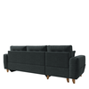 Καναπές Γωνιακός Αναστρέψιμη Γωνία JESSIE 235x160x85cm Σκούρο Γκρι