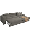 Καναπές Κρεβάτι Γωνιακός Δεξιά Γωνία ELOISE Taupe 260x170x75-90cm