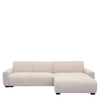 Καναπές Γωνιακός Αναστρέψιμος TRIANA Μπεζ Ύφασμα 287x161x71cm