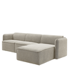 Καναπές Γωνιακός Αναστρέψιμος MAFFEI Μπεζ Ύφασμα 268x163x76cm
