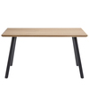 Τραπέζι Τραπεζαρίας ADONIS Sonoma/Μαύρο Μέταλλο/Μοριοσανίδα 140x80x76cm