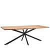 Τραπέζι Τραπεζαρίας DRYOPIS Sonoma/Μαύρο Ξύλο/Μέταλλο 120x75x75cm