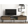 Έπιπλο Τηλεόρασης Thira Σκούρο Καφέ 180x30x49cm