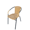 Πολυθρόνα Rattan Mercury Μπεζ/Μαύρο 54x61x73cm