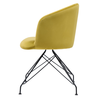 Πολυθρόνα JOHAN Κίτρινο Βελούδο/Μέταλλο 63x51x78cm