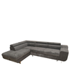 Καναπές Κρεβάτι Γωνιακός CASABLANCA Σκούρο Γκρι 280x203x78-93cm