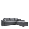 Καναπές Γωνιακός Αναστρέψιμος CAHABON Γκρι 280x210x79cm