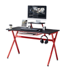 Γραφείο Gaming PETROSYS Μαύρο/Κόκκινο 120x60.5x90cm