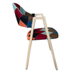 Καρέκλα Τραπεζαρίας SOLANA Patchwork Ύφασμα/Μέταλλο 51x51x81cm