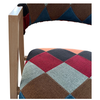 Καρέκλα Τραπεζαρίας SOLANA Patchwork Ύφασμα/Μέταλλο 51x51x81cm