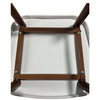 Σκαμπό Bar MARANTA Λευκό/Καρυδί PP/Μέταλλο 45x46x97cm
